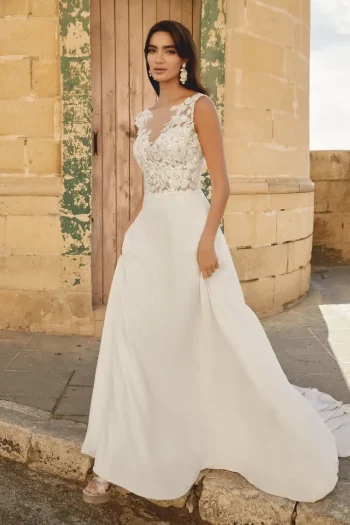 Elegantes A-Linie Hochzeitskleid nahe Lörrach für moderne Bräute