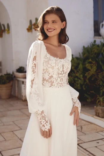 Traumhaftes Chiffonkleid Traumkleid bei uns in der Nähe von Waldshut-Tiengen – zeitlos & individuell