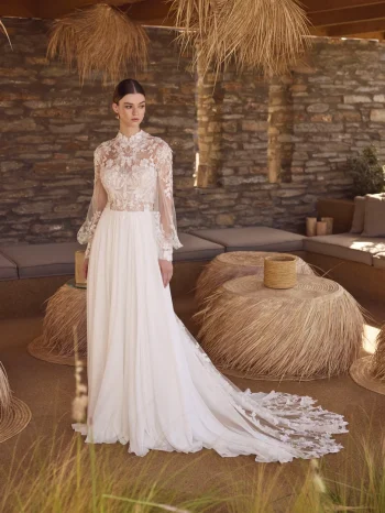 Dein Brautrobe Chiffonkleid wartet bei uns in der Nähe von Lörrach – Beratung & Anprobe inklusive