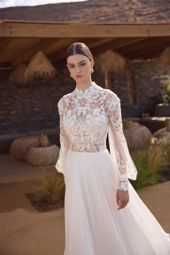 Dein Brautrobe Chiffonkleid wartet bei uns in der Nähe von Lörrach – Beratung & Anprobe inklusive