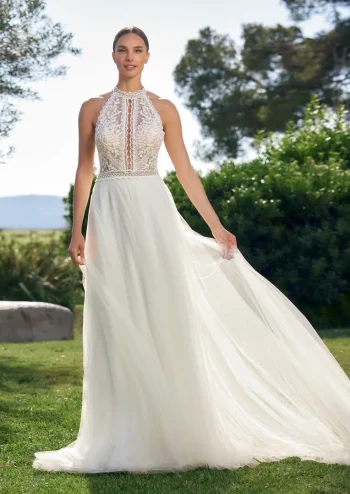 Hochzeitskleid zarte Tüllrobe bei uns in der Nähe von Beromünster – entdecke deine persönliche Note